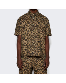 Bluemarble | Men | Shortsleeve Shirt | Leopard Print