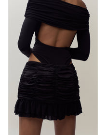 Blume Mini Skirt | Black