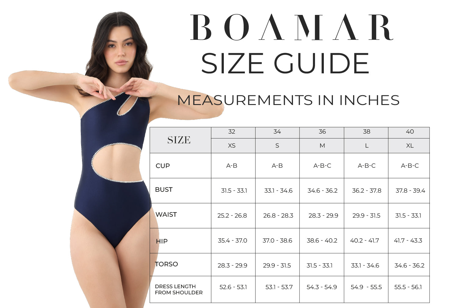 Product size guide