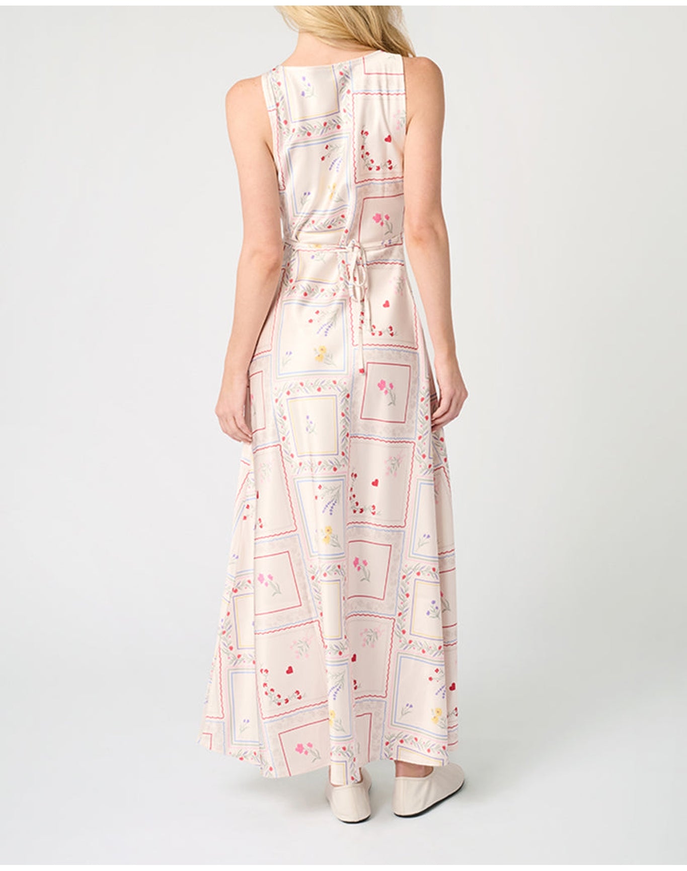 Boat Neck Slip Dress | Ivory