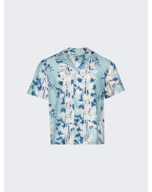 Bode | Men | Bamboo Forest Short Sleeve Shirt | Blue