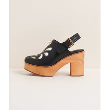 Bonnie Platform Clog | Black Floral