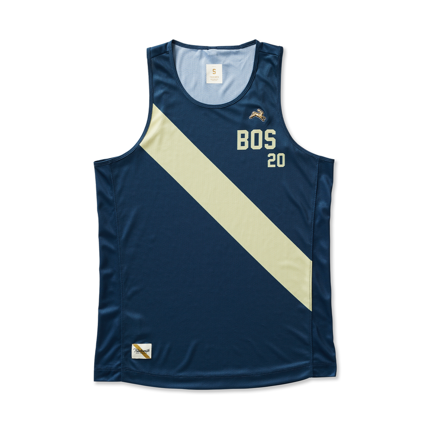 Men's Boston Singlet | Stone Blue/Pale Yellow