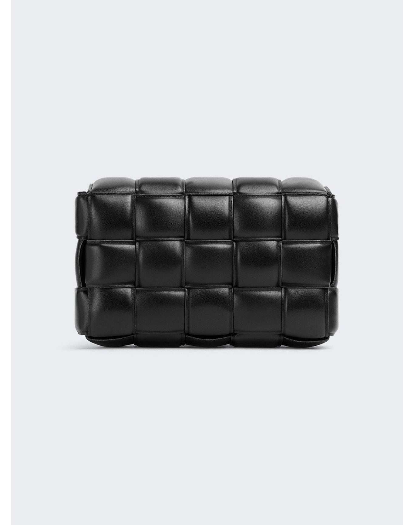 Bottega Veneta | Women | Intreccio Crossbody Bag | Black x Gold