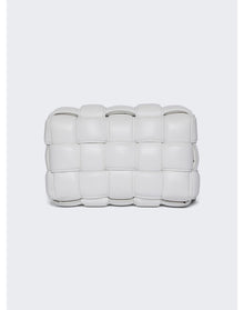 Bottega Veneta | Women | Intreccio Crossbody Bag | Chalk x Gold