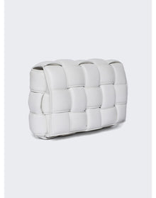 Bottega Veneta | Women | Intreccio Crossbody Bag | Chalk x Gold