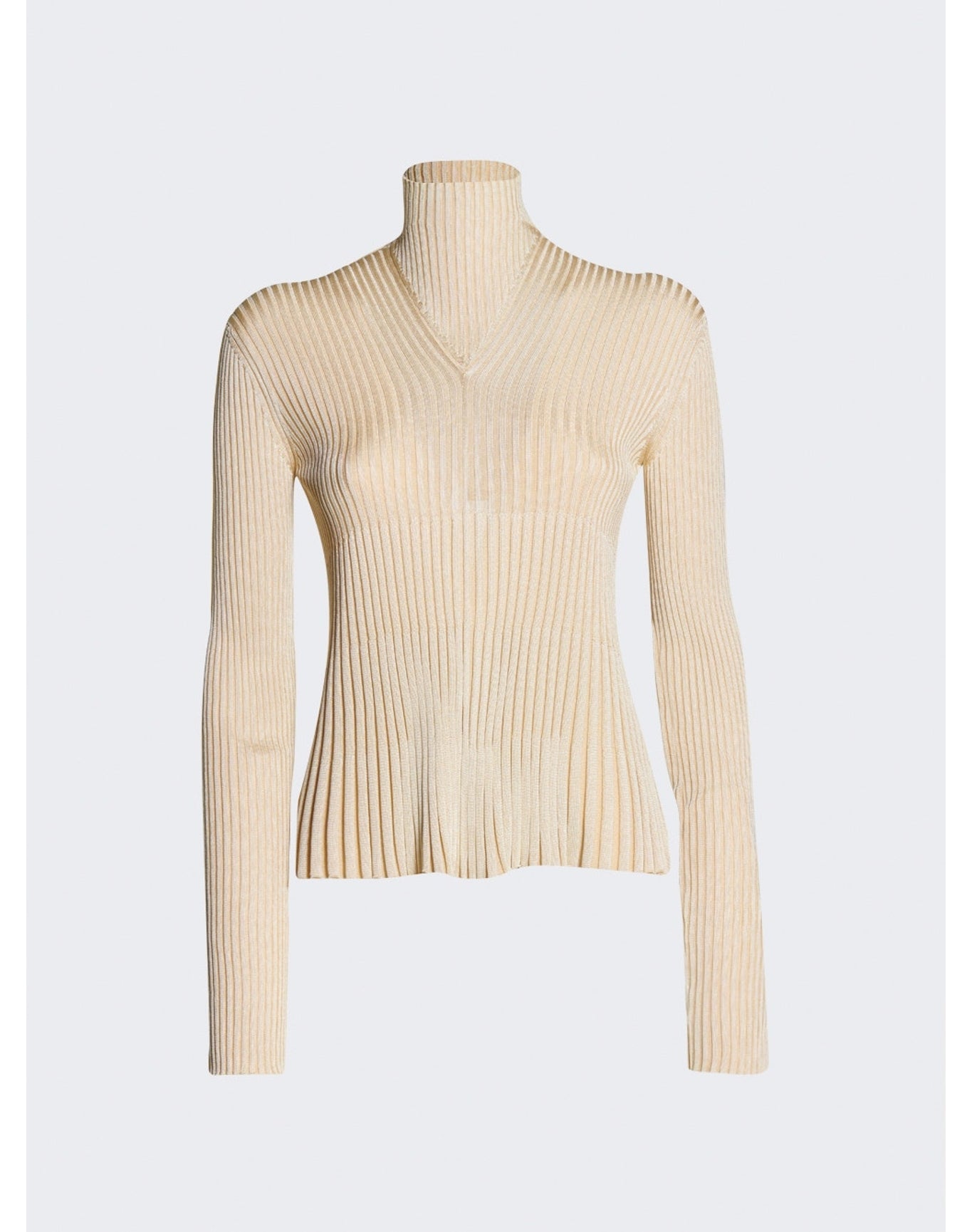 Bottega Veneta | Women | Light Viscose Plissé Sweater | Camomile