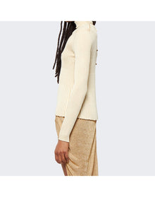 Bottega Veneta | Women | Light Viscose Plissé Sweater | Camomile