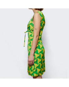 Bottega Veneta | Women | Wavy Triangle Print Dress | Parakeet x Kiwi
