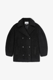 Boucle Midi Coat | Black