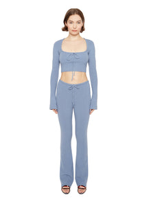 Womens | Bow Knit Sweater | Denim Blue