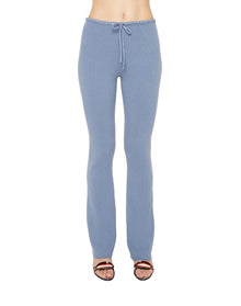 Bow Knit Pants | Denim Blue