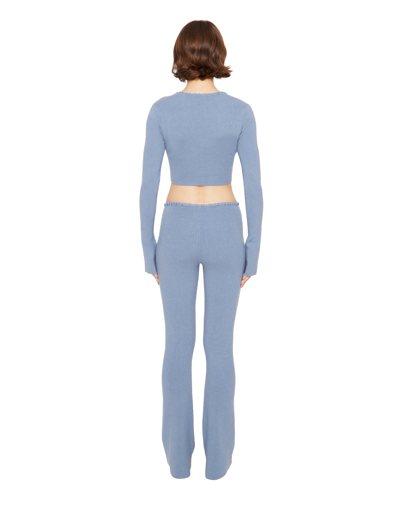 Bow Knit Sweater | Denim Blue