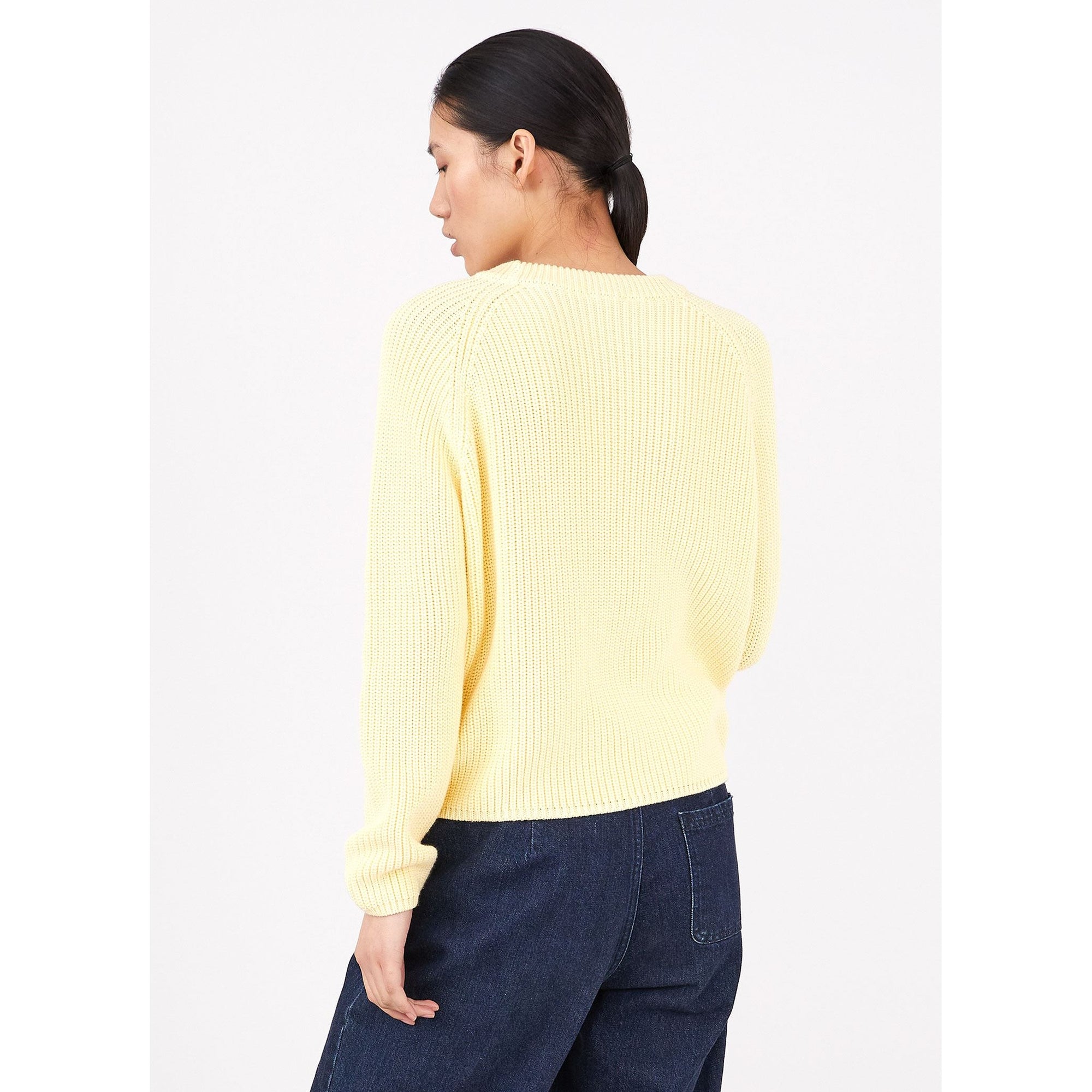 Boxy Crew Neck Jumper | Women | Lemon