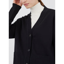 Boxy Merino Cardigan | Women | Black