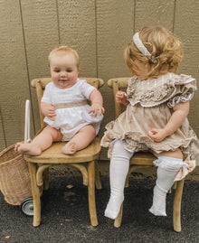 Boy | Ashton Linen Romper | White