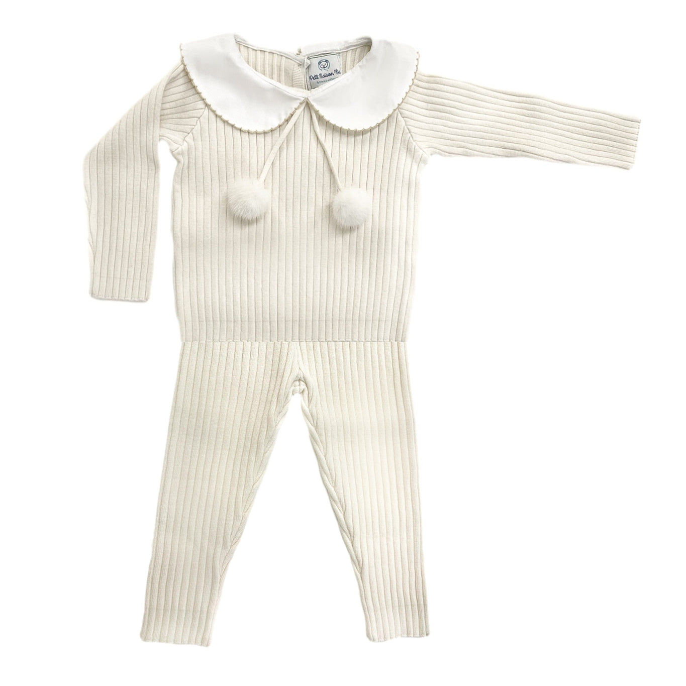 Boy | Ruby Ribbed Angora Cream Two Piece Set | Beige