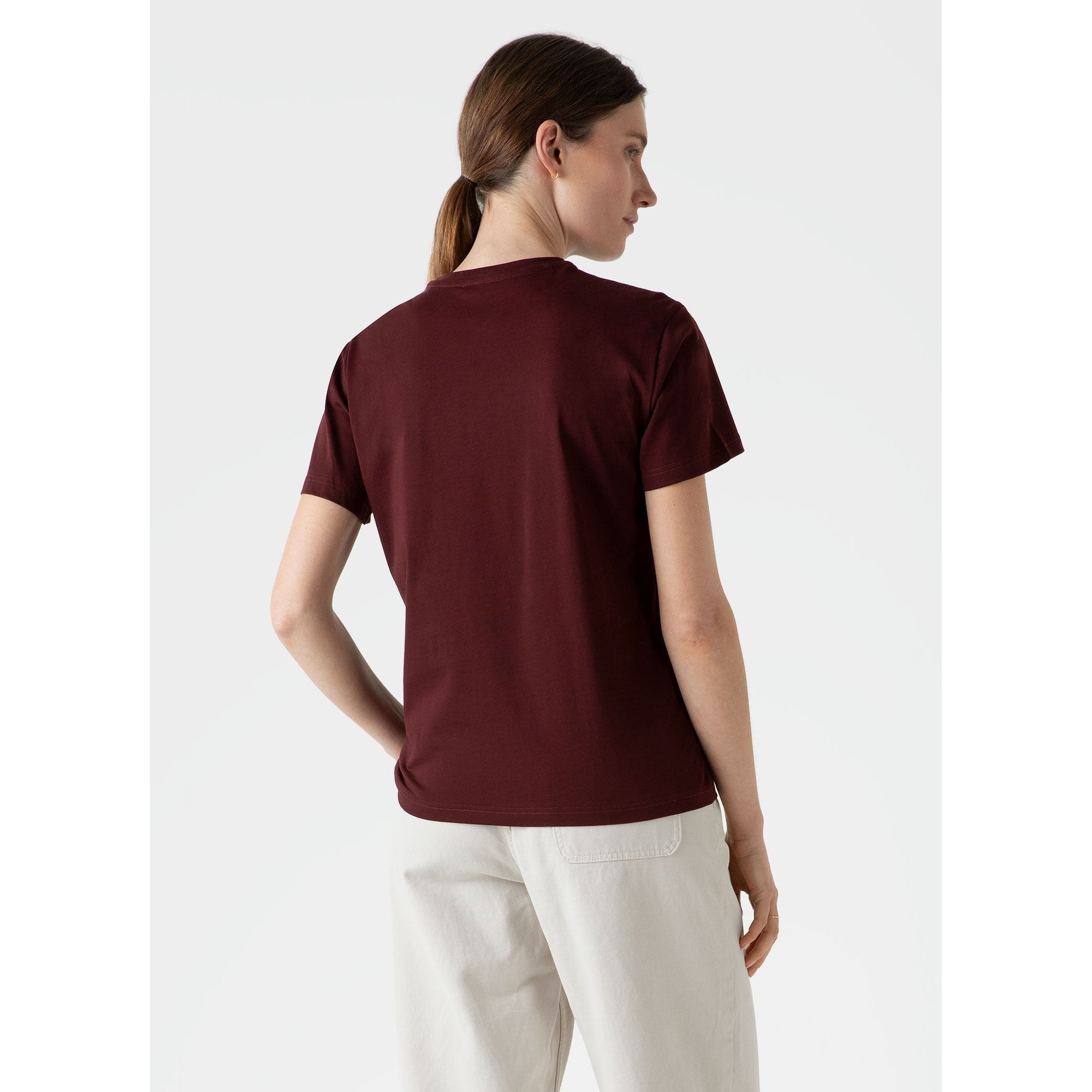 Boy Fit T-shirt | Women | Maroon