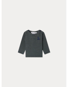Boys | Baudelaire T-Shirt Stripes | 14Y | Celadon Green