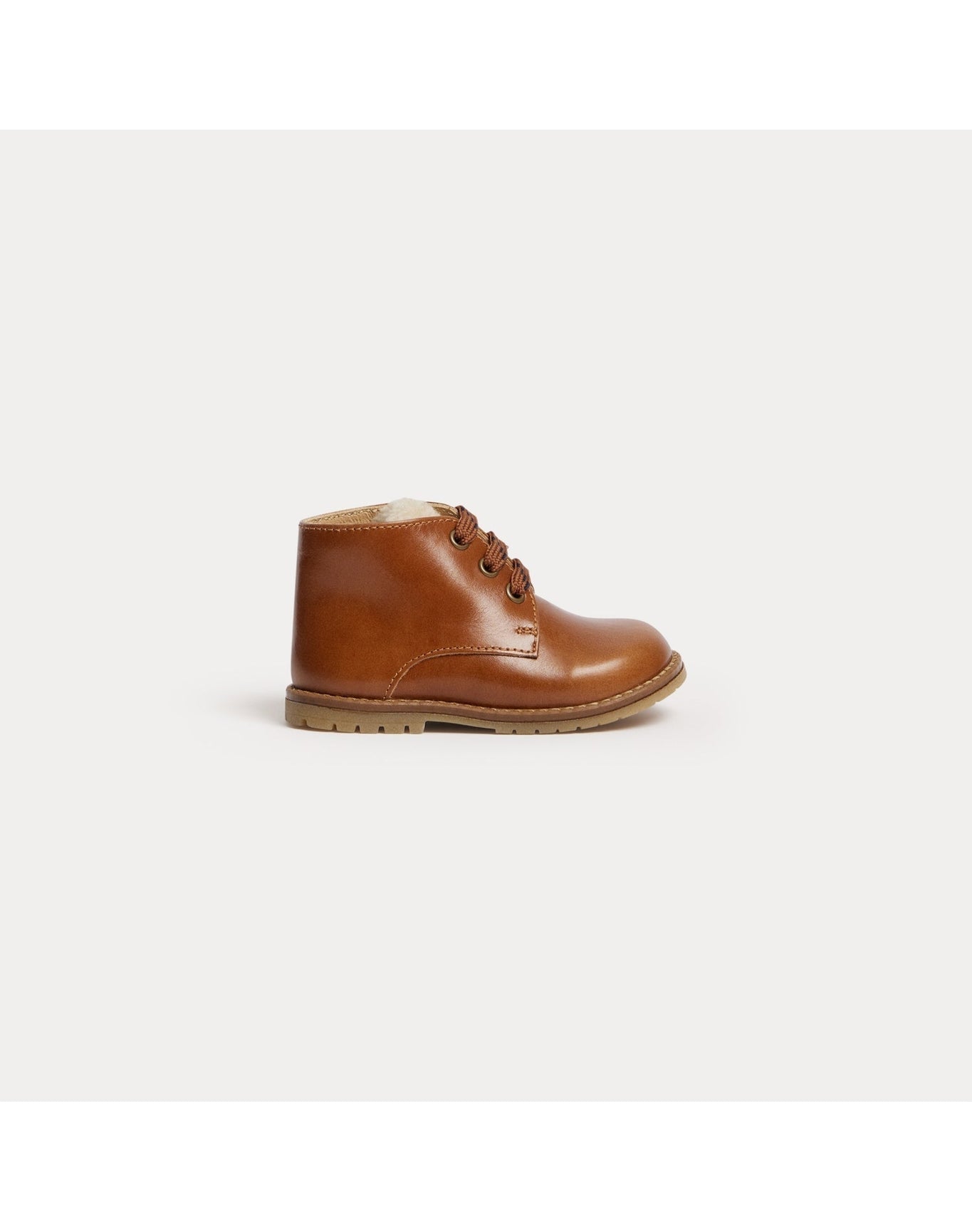 Boys | Litwood First Steps Derby Shoes | Cocoa