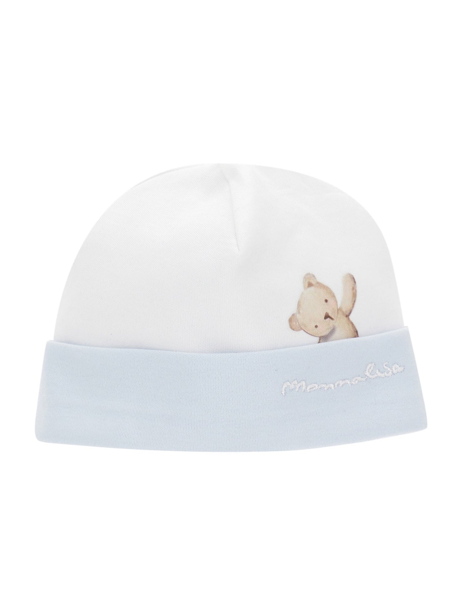 Boys | Print Cotton Hat | Cream/Cloud