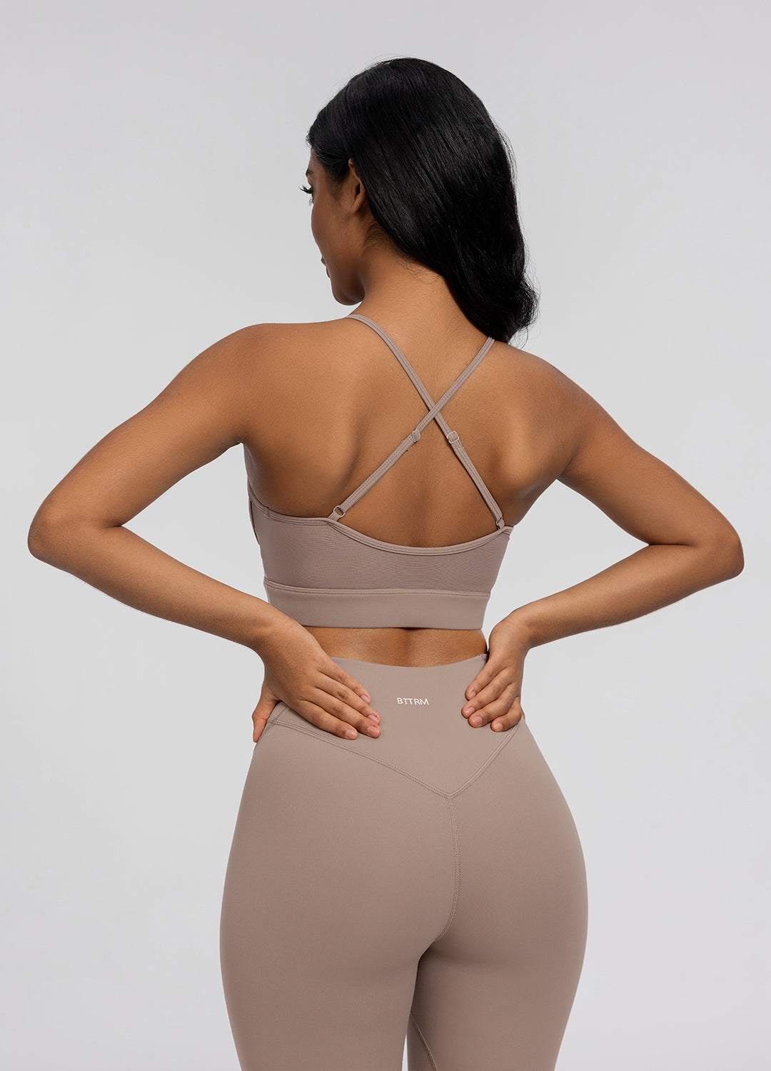 Seamless Crossback Bra | Cocoa