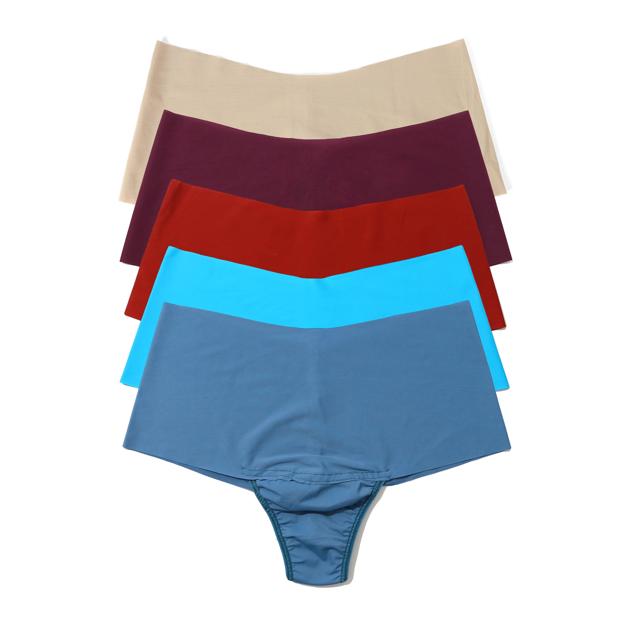 5-Pack Breathesoft Hi-Rise Thong | Taup/Dchr/Sndt/Sceb/Radb