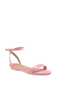The Brenna Patent Flat | Pink