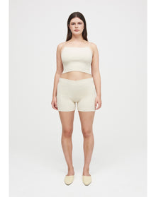 Breton Eco Stretch | Ribbed-Knit Cami Top | Cream
