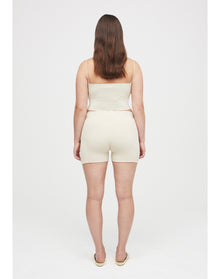 Breton Eco Stretch | Ribbed-Knit Cami Top | Cream