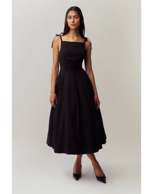Brigitte Midi Gown | Black