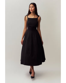 Brigitte Midi Gown | Black