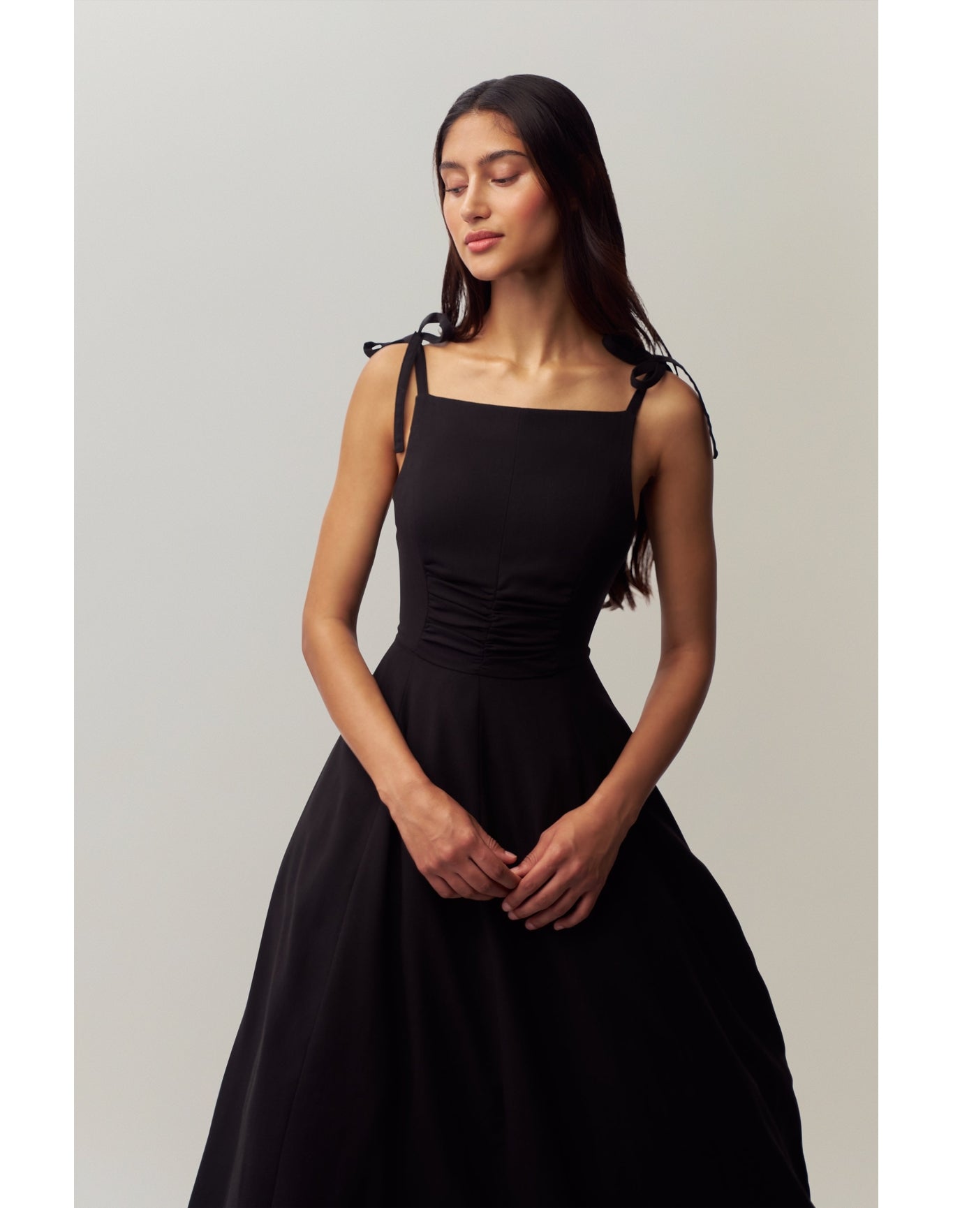 Brigitte Midi Gown | Black