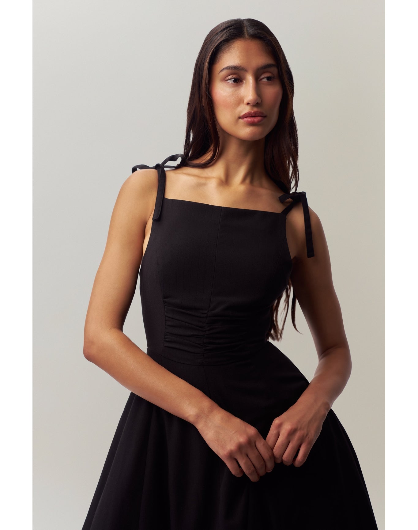 Brigitte Midi Gown | Black