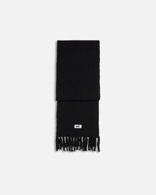 Brioche Knit Scarf | Balck