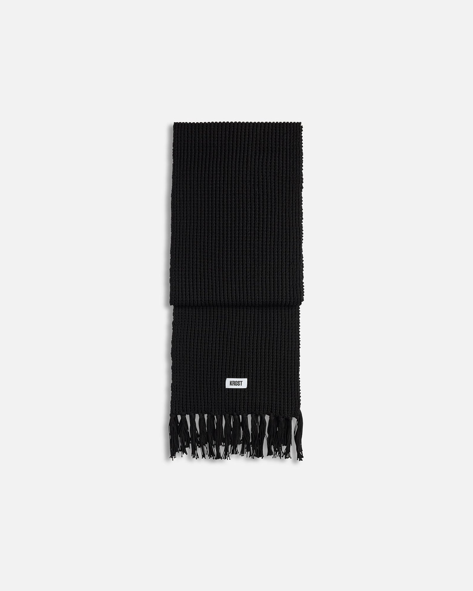 Brioche Knit Scarf | Balck