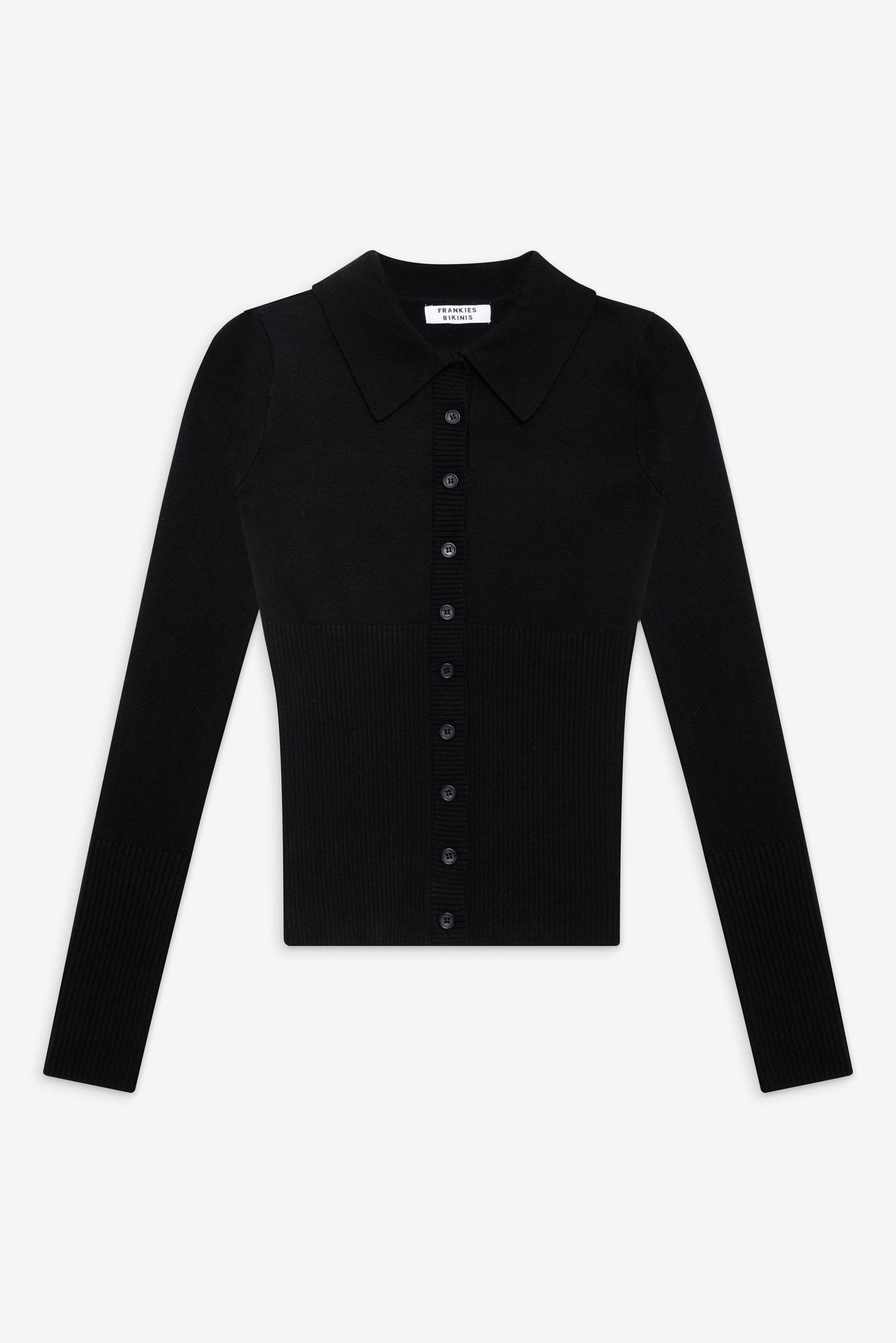 Brooks Button Up Sweater | Black