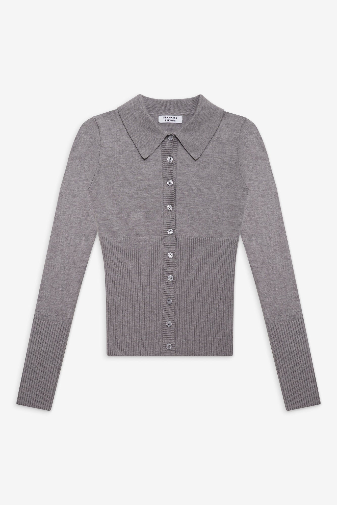 Brooks Button Up Sweater | Rain Cloud