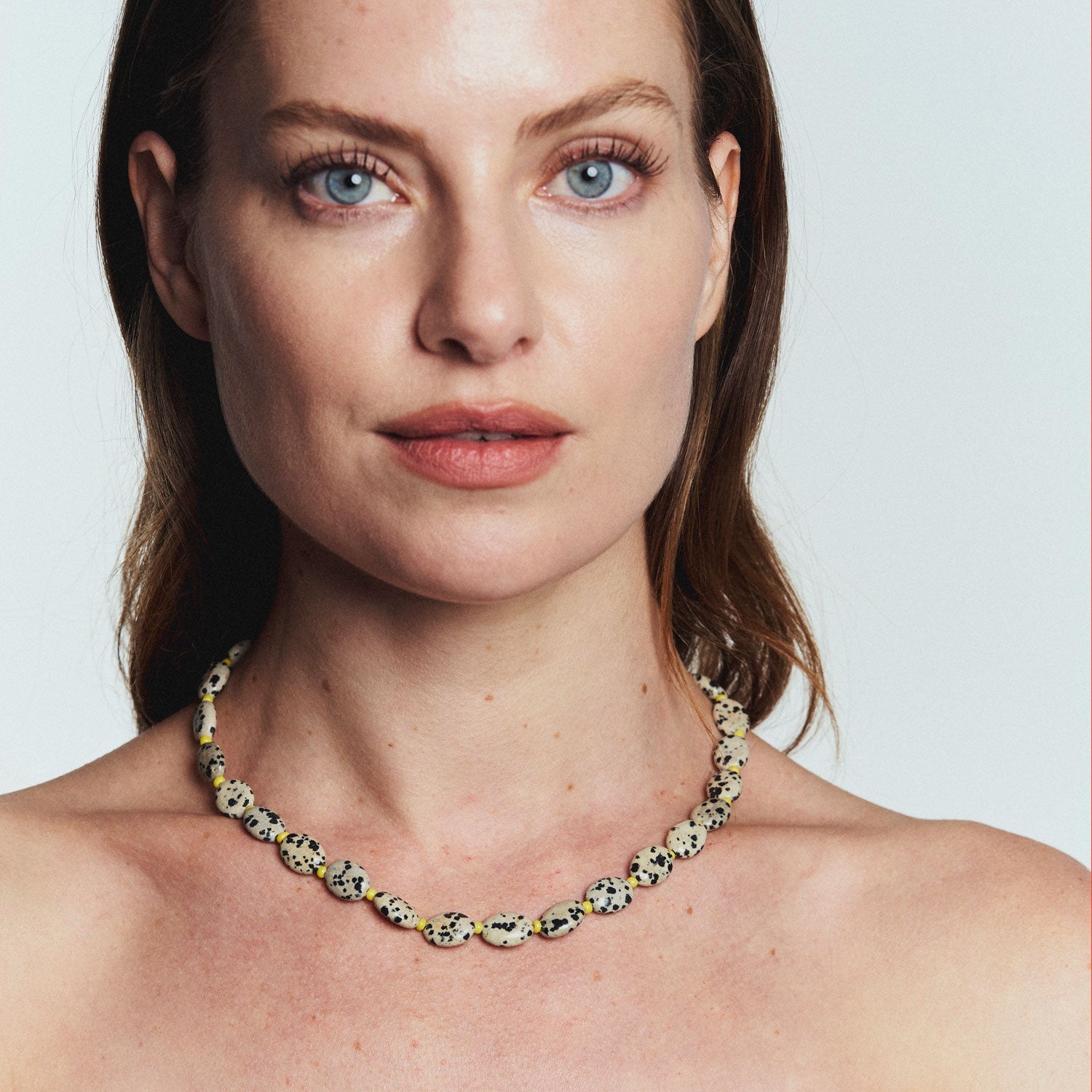Jupiter Necklace | Black/Tan | 14K Gold Plated Brass