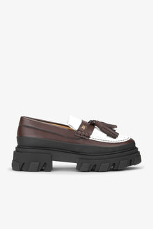 Brown Cleated Loafers | Chocolate Fondant/Egret