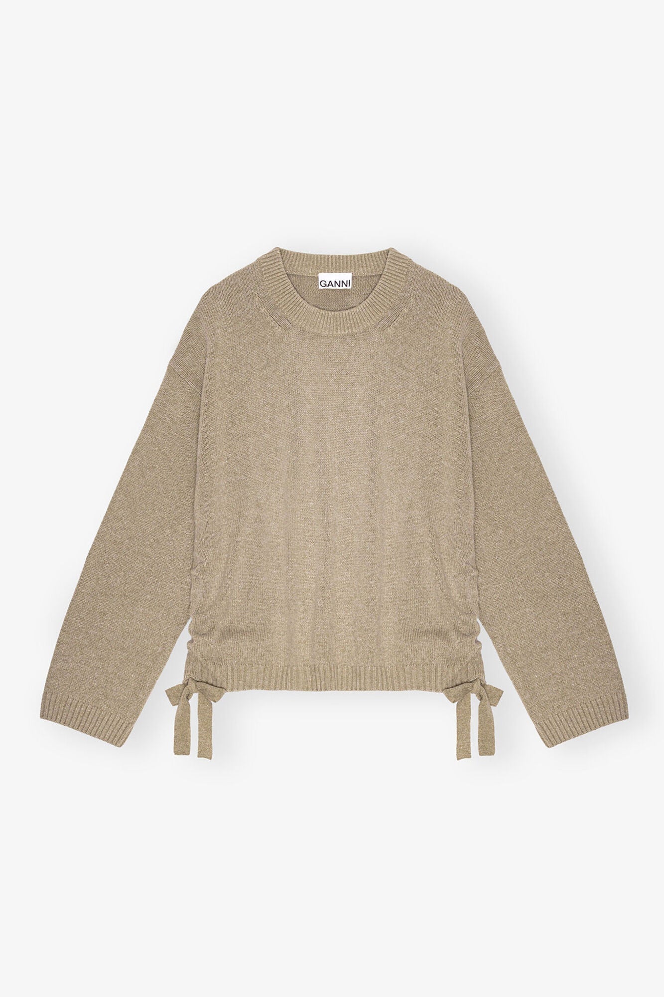 Brown Future Wool Mix Oversized Jumper | Dusty Olive