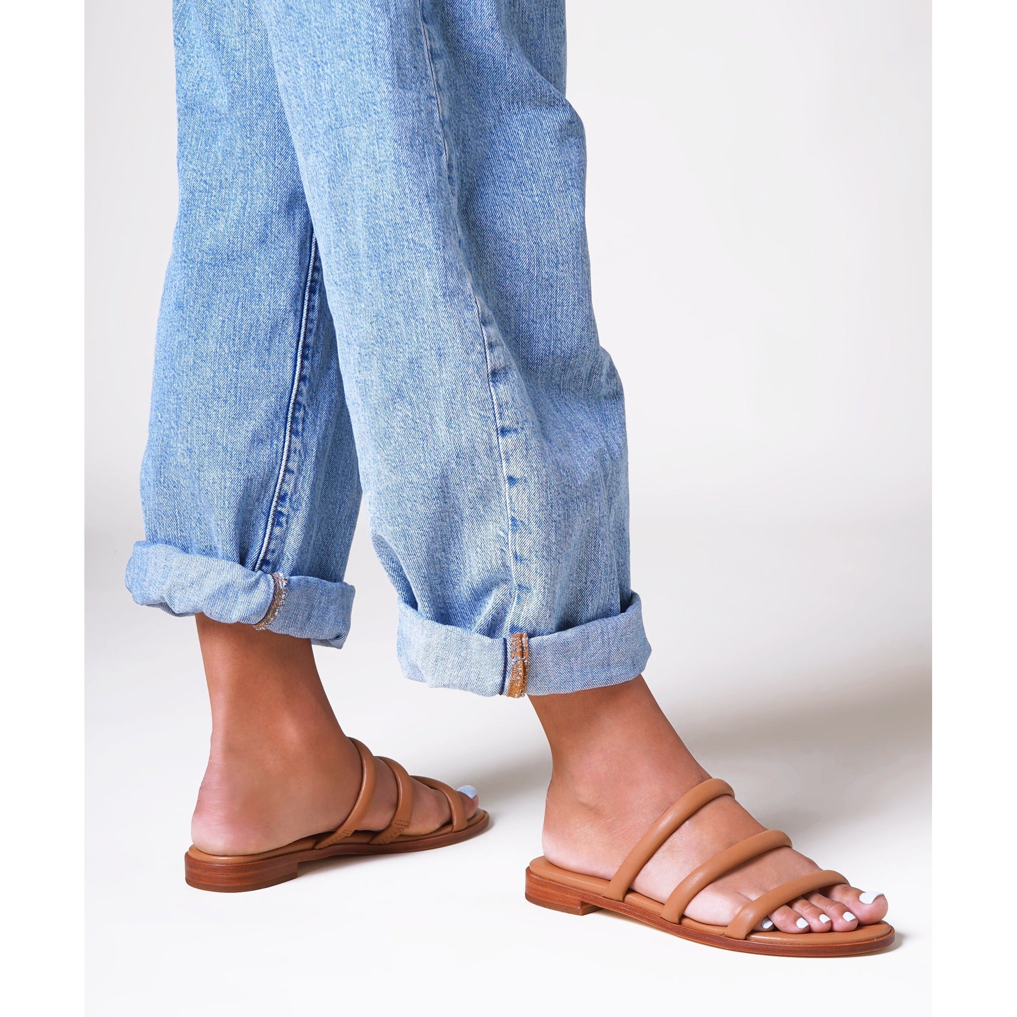 Bruna Strappy Sandal | Camel