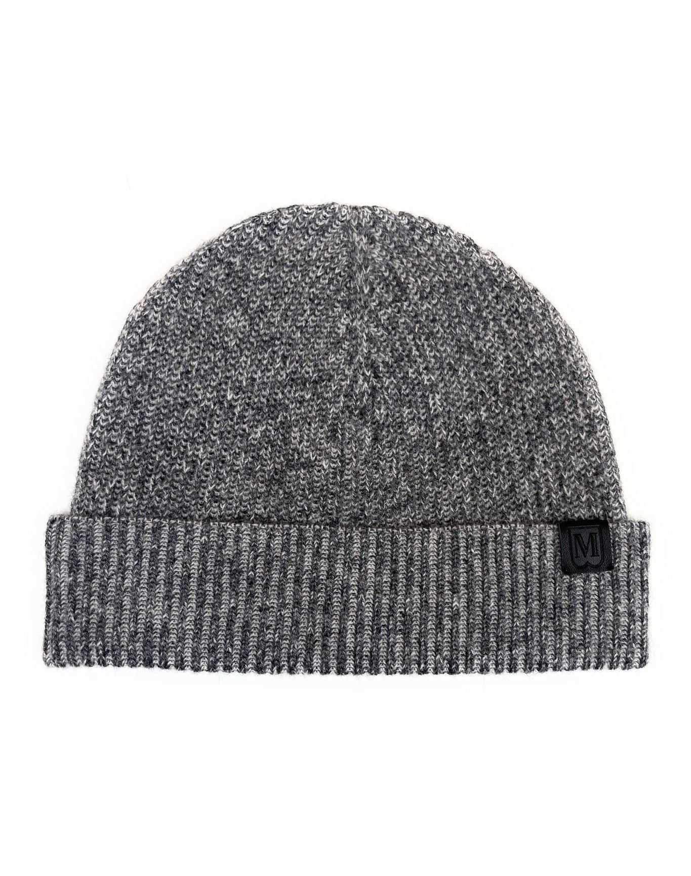 Bruno Magli | Men | Cashmere Two-Tone Chunky Rib Beanie | Grey