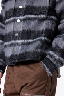 Brushed Flannel Jacket | Black/Grey