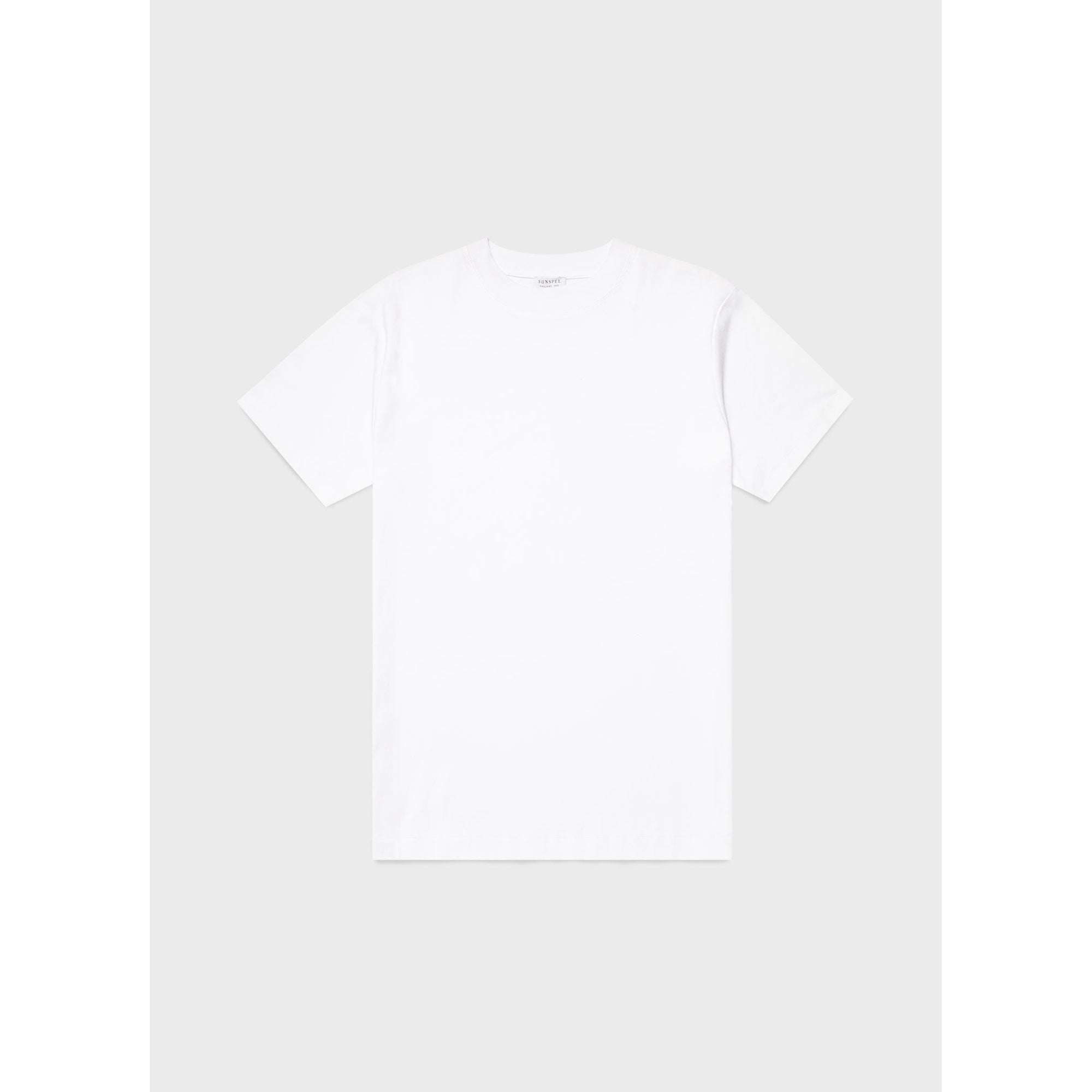 Brushed Cotton Mock Neck | Men | White