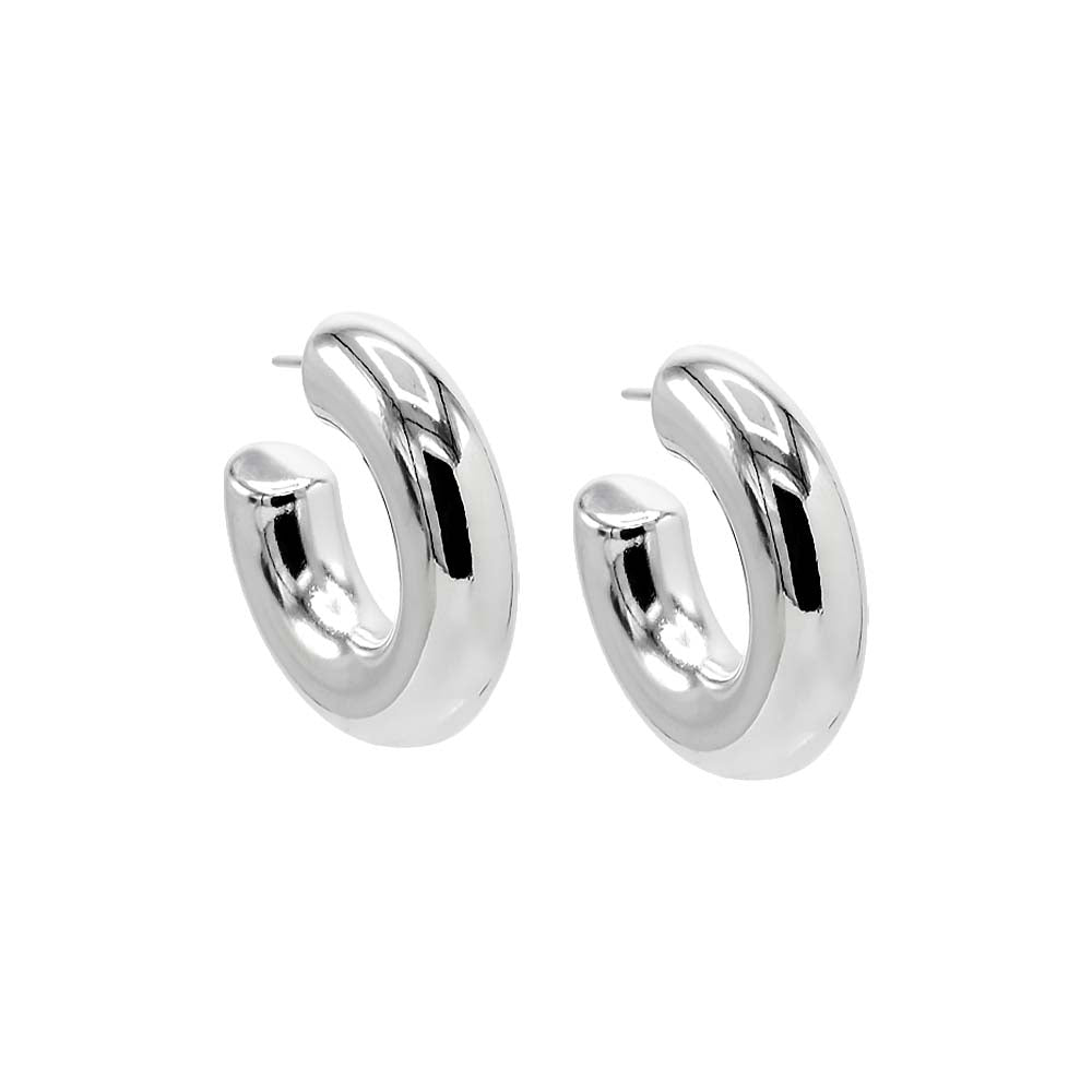 Silver / 30MM Bubble Hoop Earring - Adina's Jewels