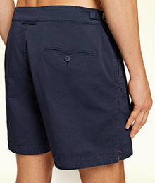 Bulldog Cotton Twill Mid-Length Shorts | Navy