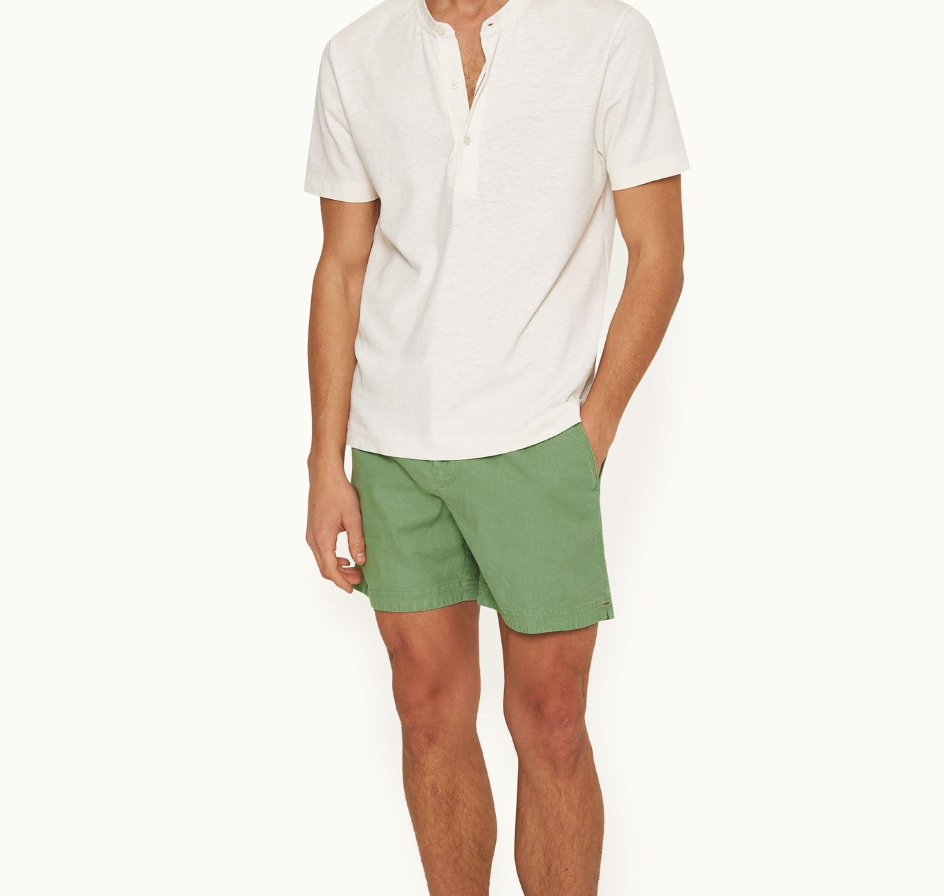 Bulldog Garment Dye Mid-Length Garment Dye Shorts Woven | Fresh Lawn