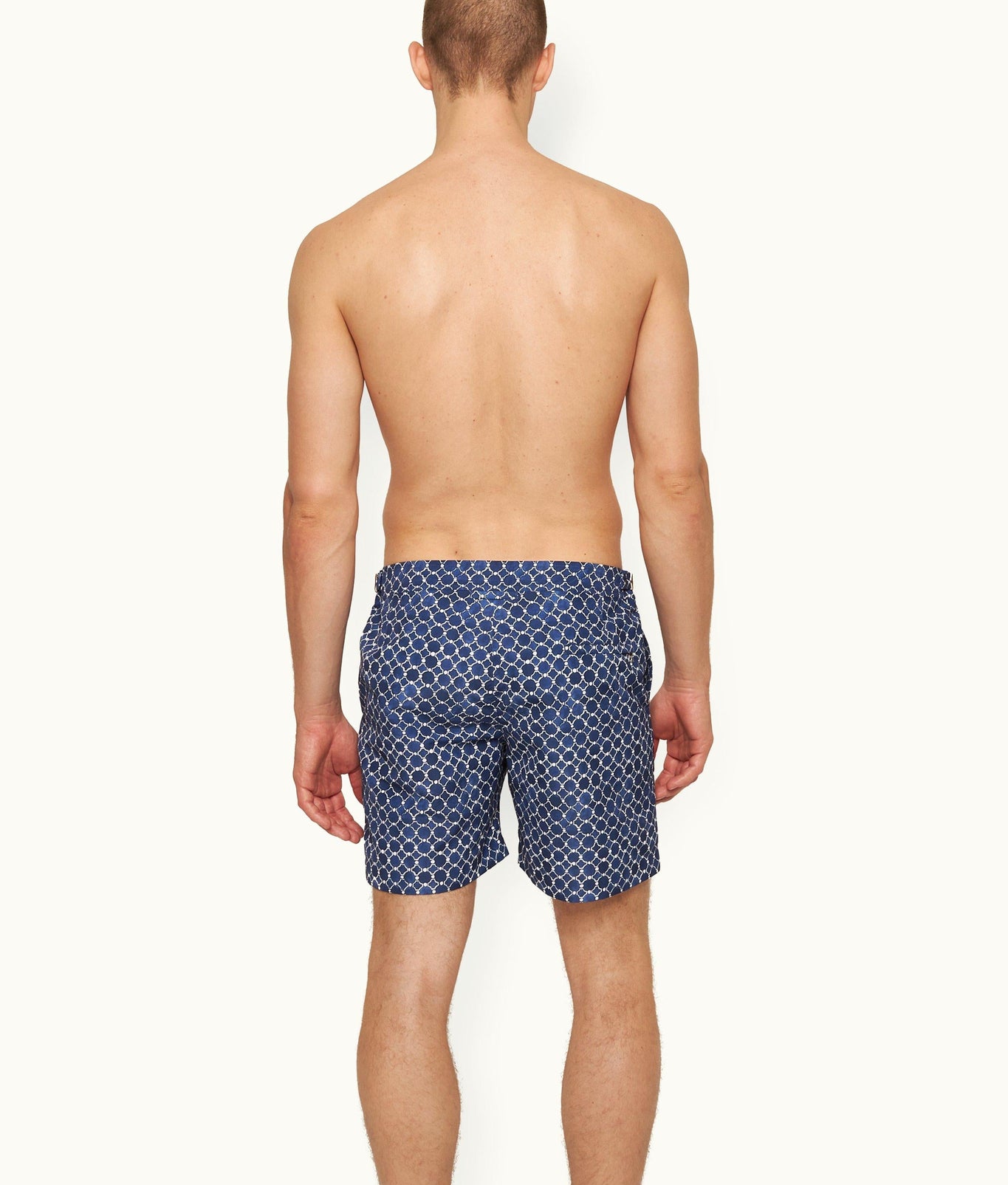 Bulldog Geometric Tile Mid-Length Swim Shorts | Tidal
