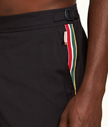 Bulldog Merino Mid-Length Ob Tape Merino Swim Shorts | Night Iris
